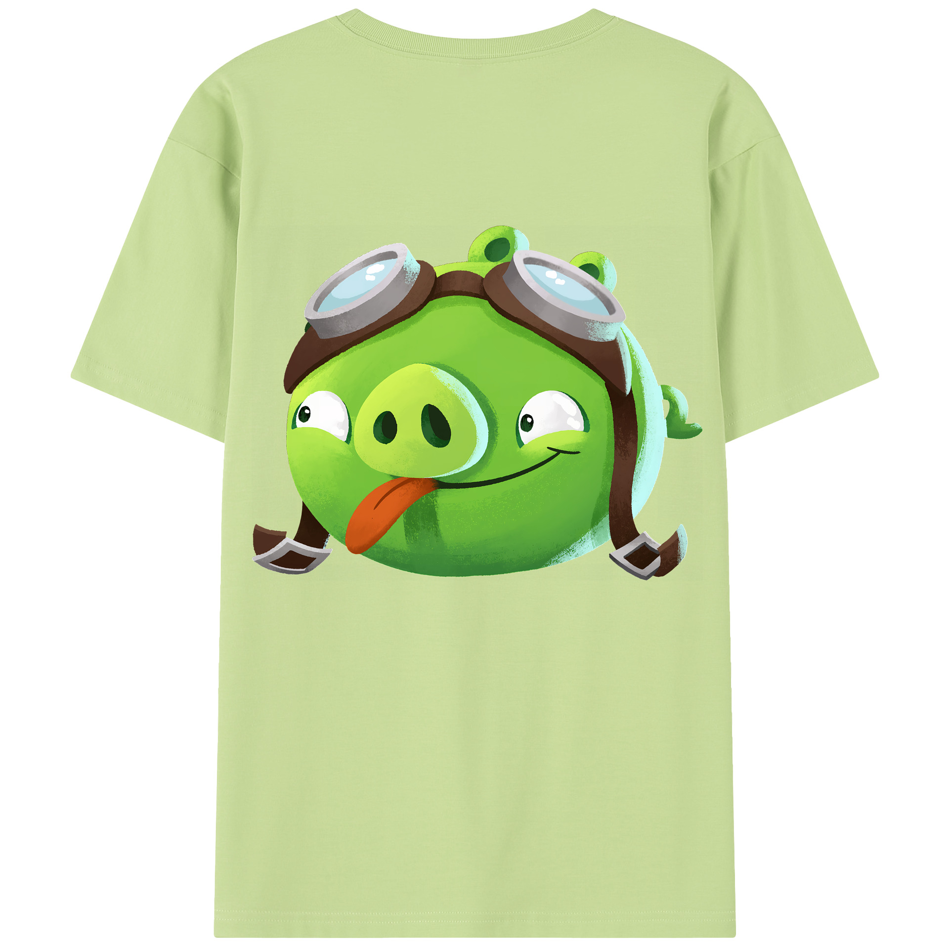 （画像用） Angry Birds アングリーバード 綿100％半袖Tシャツ（背面プリント）